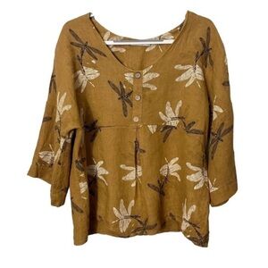 Viola Borghi Linen Blouse Lagenlook